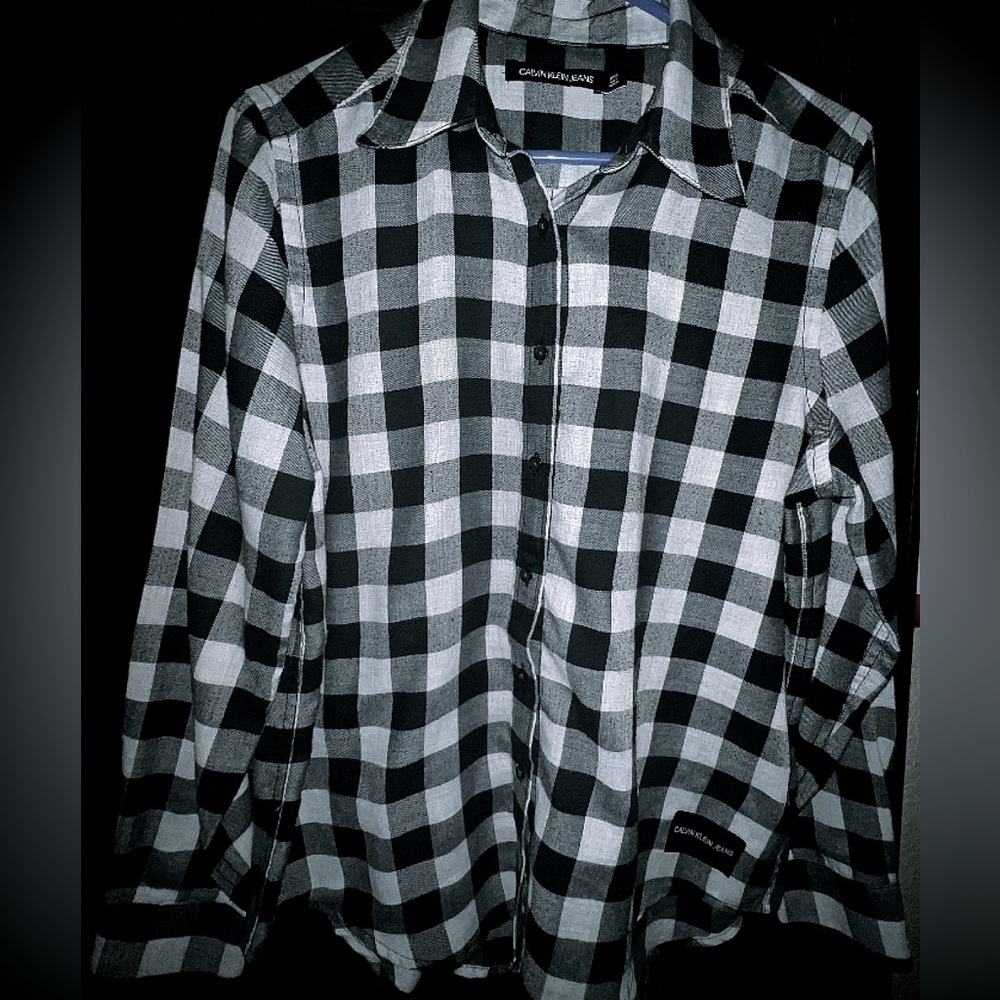 Calvin Klein Jeans Black and White Flannel